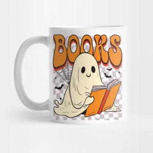 Book Reading Ghost T-Shirt Mug